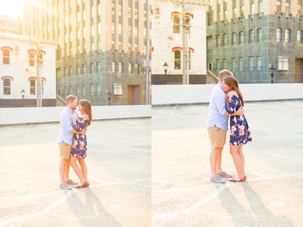 Neil & Bri's Downtown Lynchburg Engagement Session