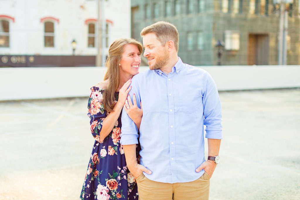 Neil & Bri's Downtown Lynchburg Engagement Session