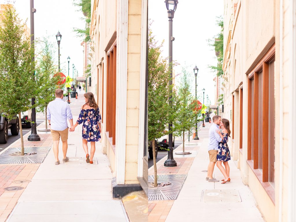 Neil & Bri's Downtown Lynchburg Engagement Session