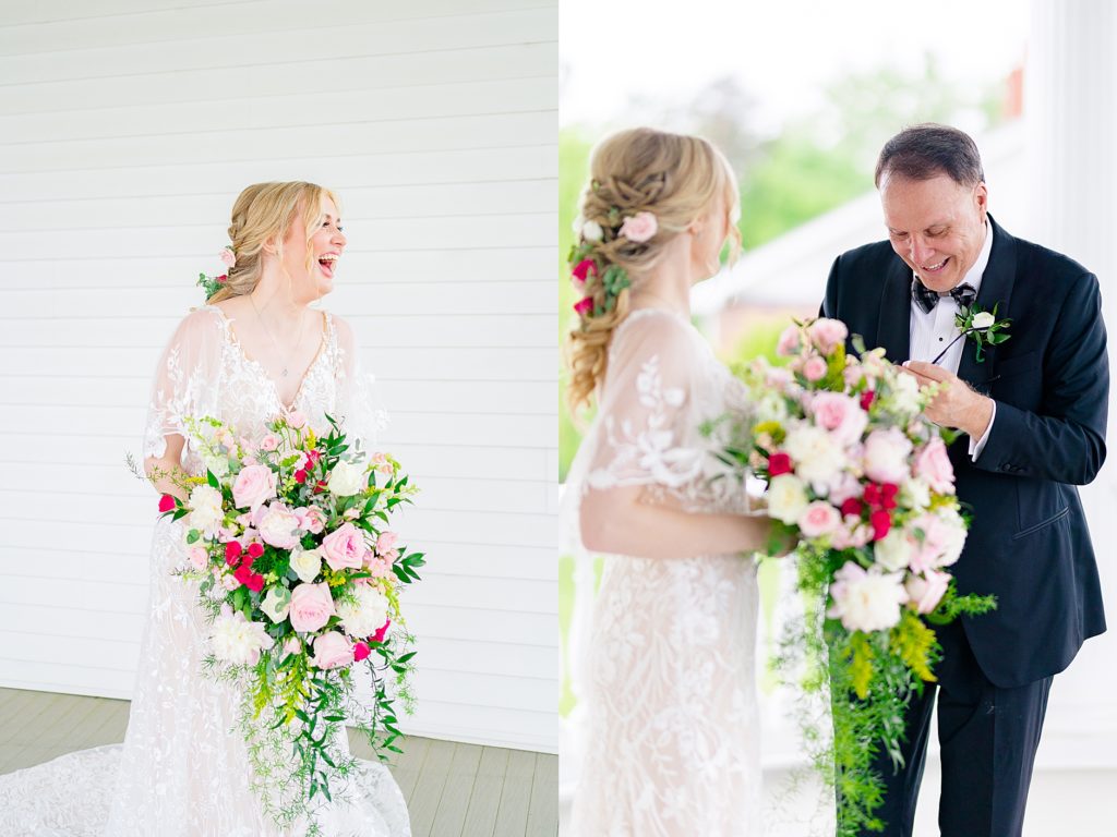 Sarah & Alexei's Rainy Garden Wedding